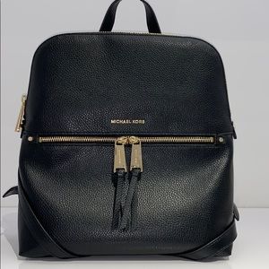 Rhea Medium Pebbled Slim Backpack